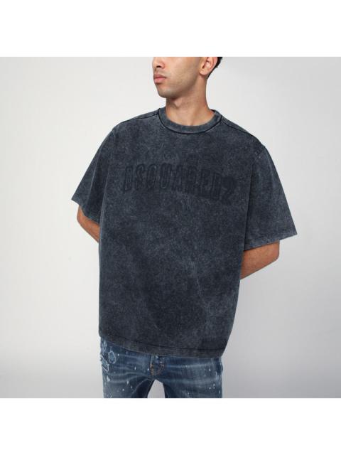 Dsquared2 Washed Grey T-Shirt With Logo Men