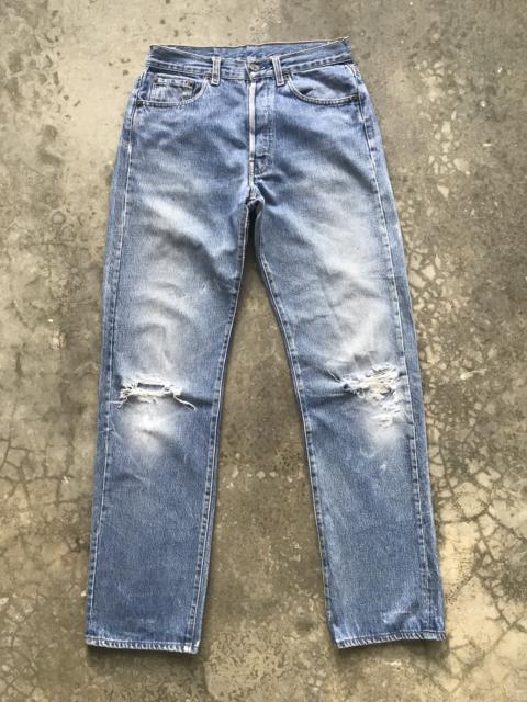 Other Designers Vintage Levis 501 Button #555 Kurt Cobain Distressed Denim