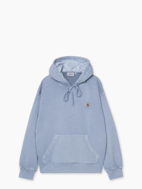 Carhartt CARHARTT WIP HOODED NELSON SWEATSHIRT GARMENT DYED GENTLE BLUE
