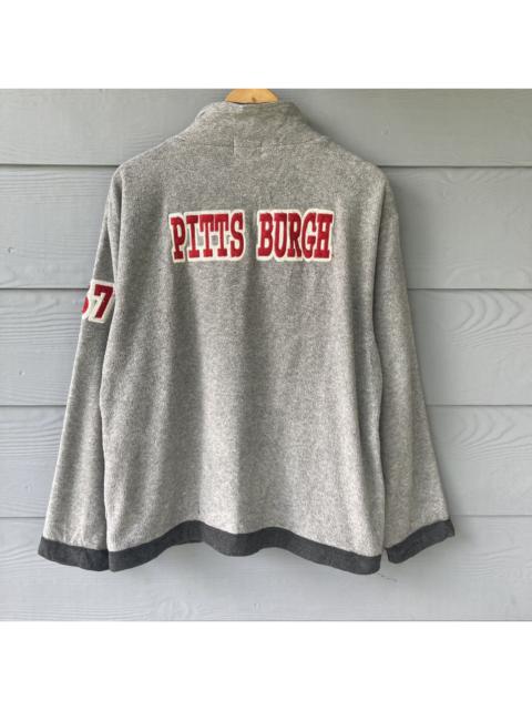 Other Designers Vintage 90s Pitts Burgh Full Zip Fleece