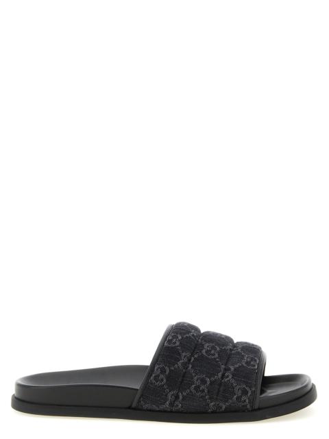 GUCCI Gucci Men Gg Denim Slides
