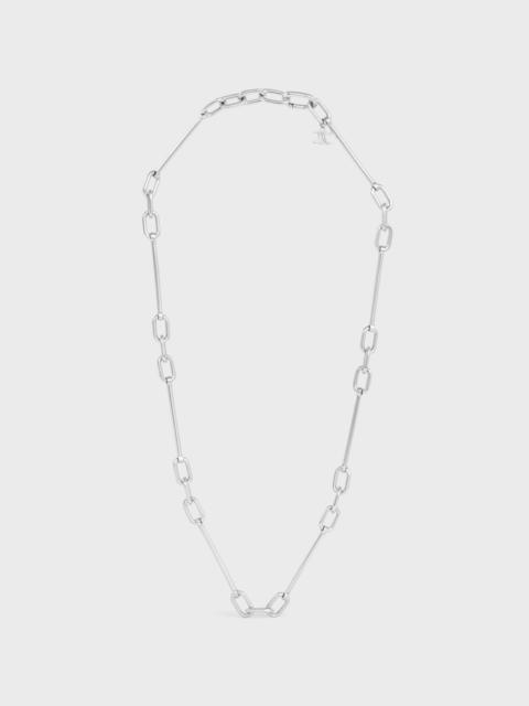 CELINE Celine Charms Necklace in Brass with Rhodium Finish