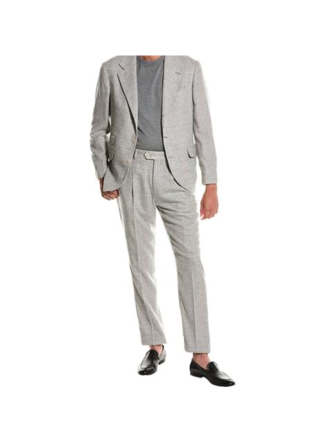 Brunello Cucinelli Brunello Cucinelli Pearl Plaid Tailored Suit
