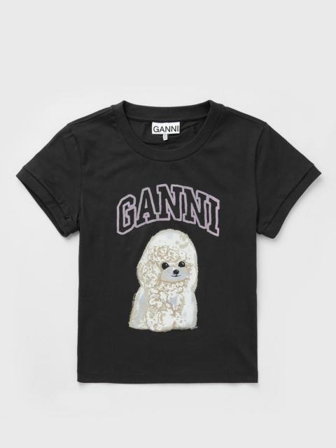 GANNI Basic Cotton Jersey Poodle Baby Fit Tee