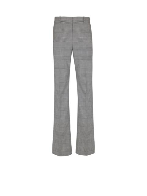 Balmain Darted trousers in Prince of Wales wool