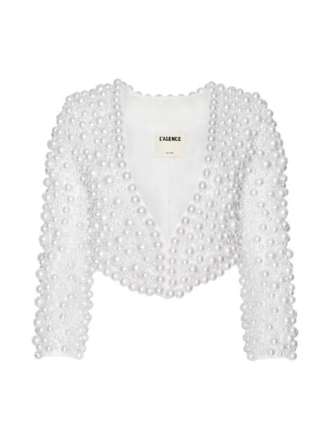 L'AGENCE Belle Oversized Pearl Jacket