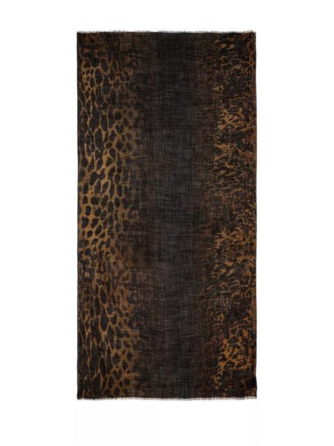 Zadig & Voltaire Judy Leopard Print Wool Scarf