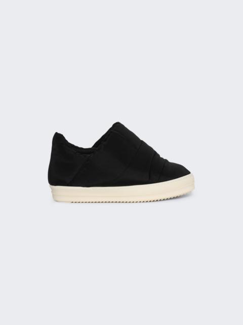 Rick Owens DRKSHDW Concordians Puffer Slip On Sneaker Black And Milk