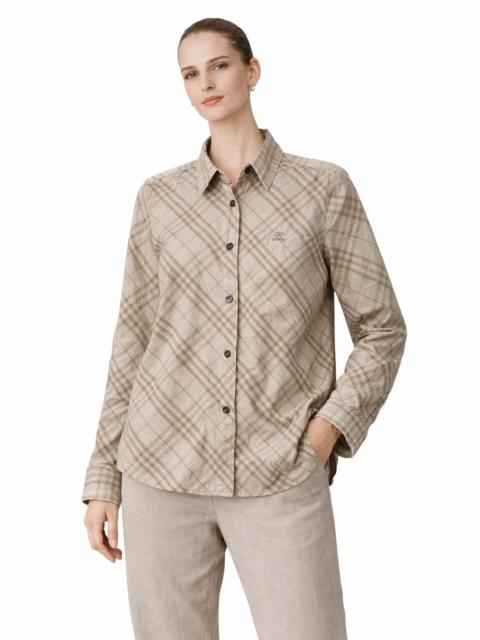 Burberry ‼️LAST DROP‼️Burberry Nova Check Chest Logo Button-Up Shirt