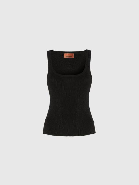 Missoni Missoni Tank Top In Viscose And Lamé Blend in Black at Nordstrom