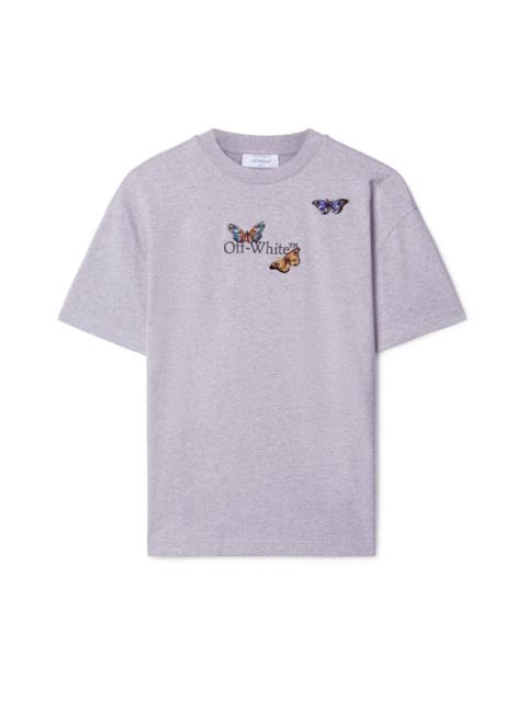 Off-White Gray Bookish Butterfly T-shirt