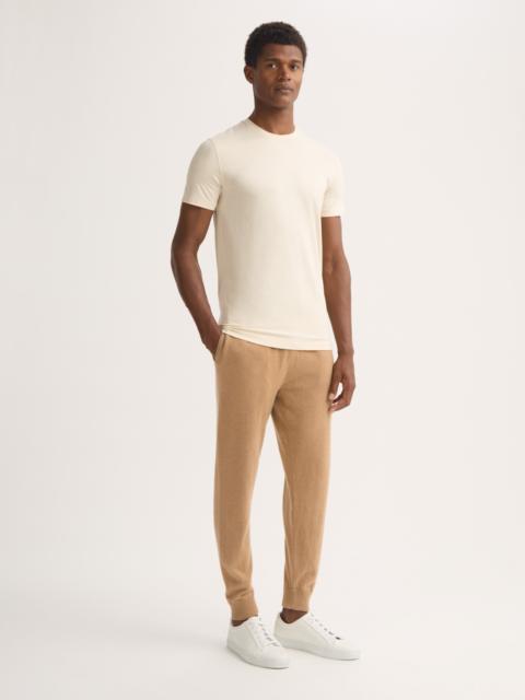 Derek Rose Men's Cuffed Track Pants Finley Cashmere Camel