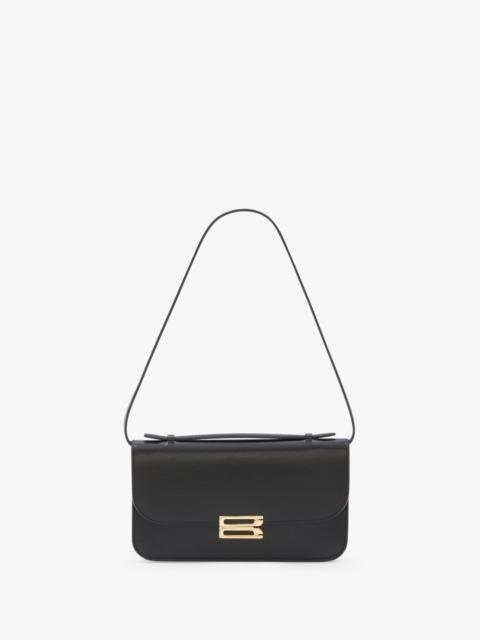 Victoria Beckham Dorian Pochette In Black Smooth Leather
