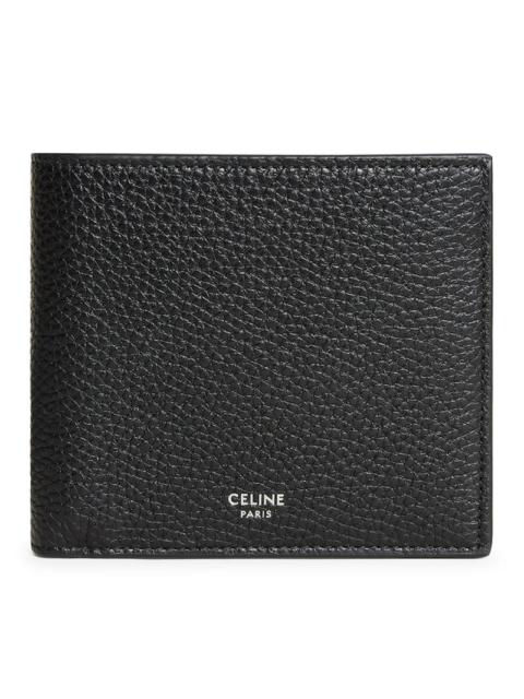 CELINE Celine Men Bi-Fold Wallet In Grained Calfskin