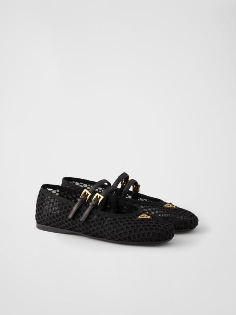 Prada Mesh fabric ballerinas