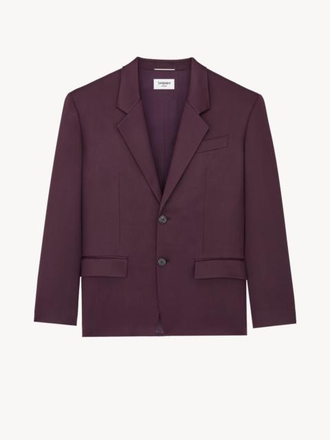 SAINT LAURENT JACKET IN SILK DUCHESS SATIN