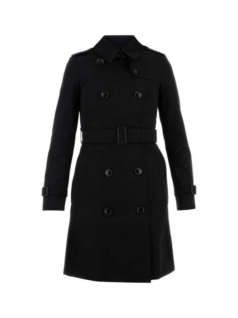 Burberry Women Black Cotton Trench Coat