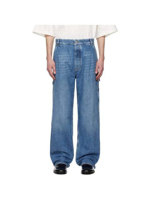 Bottega Veneta Blue Vintage Cargo Jeans