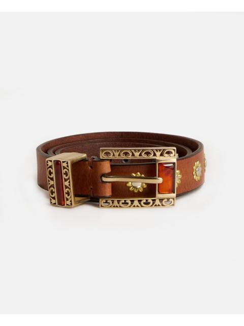 Golden Goose Golden Goose Women Belt With Amber Inserts
