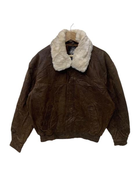 Other Designers Vintage Suntory Coffee Boss Leather Jacket