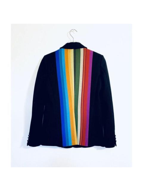 Other Designers Marco De Vincenzo - Marco De Vicenzo Runway Wool Blend Striped Blazer Coat SZ 40 EU /4 US $1,245 NWT