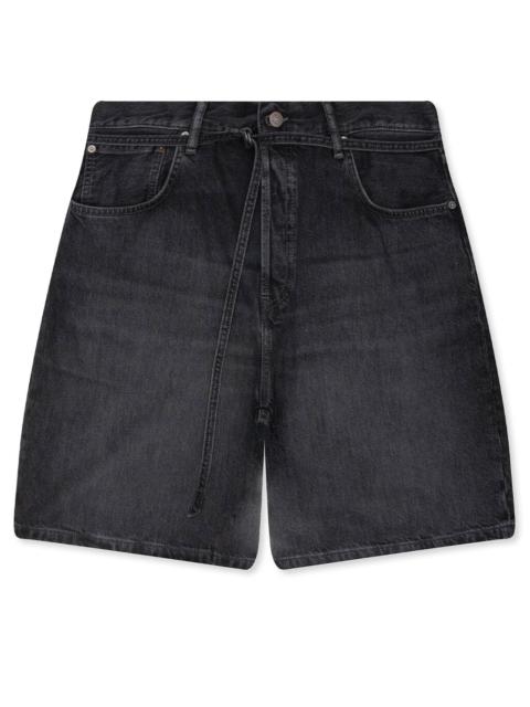 Acne Studios DENIM SHORTS - BLACK