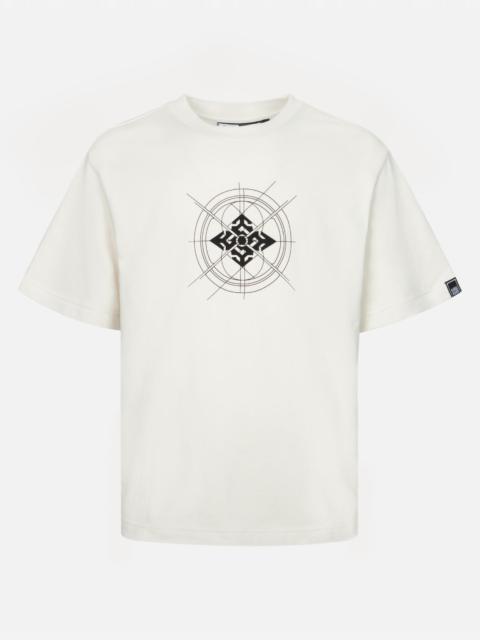 EVISU Deconstructed Multi-Print Regular Fit Short-Sleeve Sweatshirt