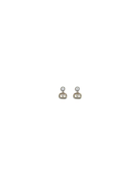 Valentino Valentino Garavani Ovalette Earrings In Metal And Swarovski® Crystals