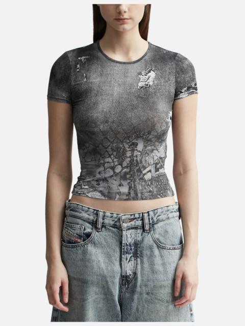 Diesel T-UNCSKI CROPPED T-SHIRT
