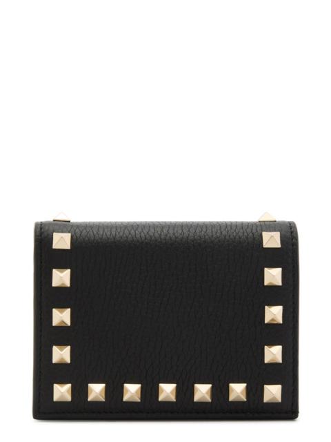 Valentino Rockstud Grained Leather Wallet