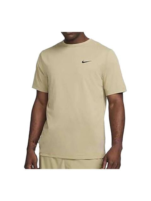 Nike Nike Dri FIT UV Hyverse Mens Short Sleeve Fitness Top 'Olive' DV9840-276