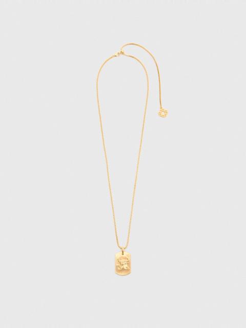 maje Zodiac sign plaque necklace