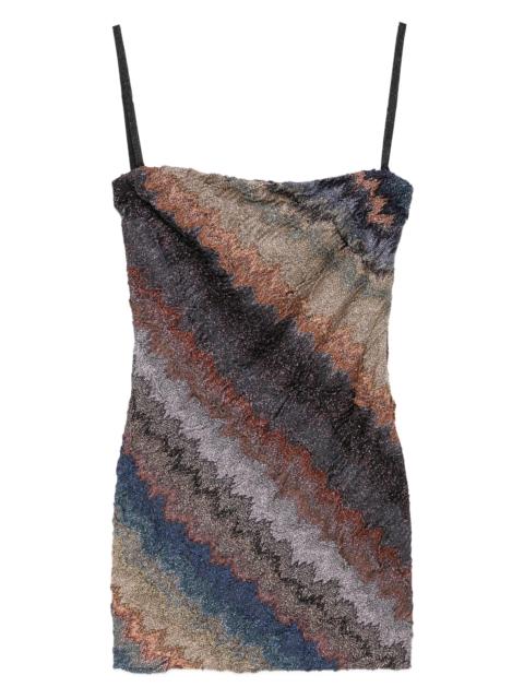 Missoni zigzag strapless mini dress