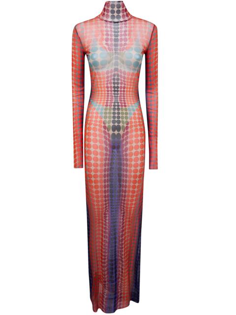 Jean Paul Gaultier Jean Paul Gaultier Women "Re-Edition : Long Dress" High Neck With Long Sleeves