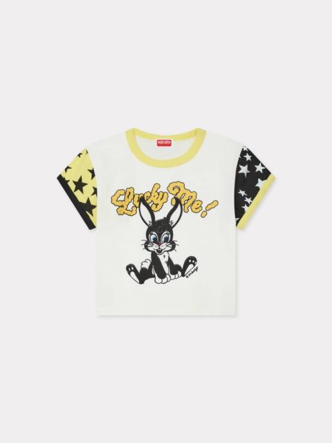 KENZO 'KENZO Cartoon' cropped ringer T-shirt in cotton