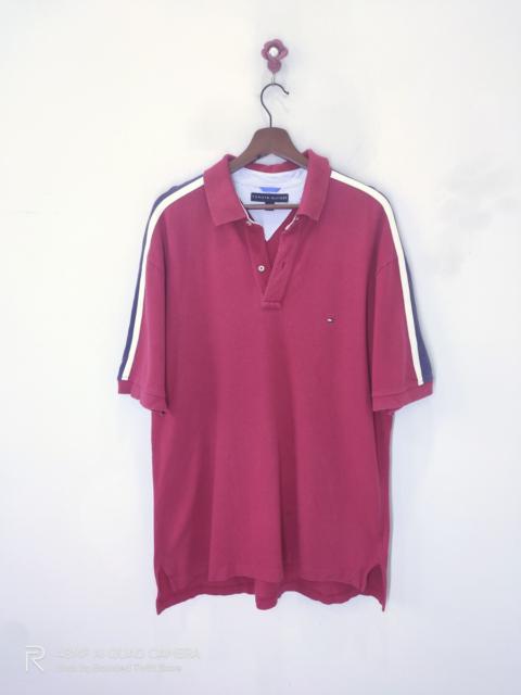 Other Designers Free Style - Vintage TOMMY HILFIGER Shoulder Striped ButtonUp Polo Shirt