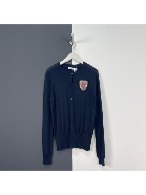 Dior Dior Rhinestone Knit Cardigan