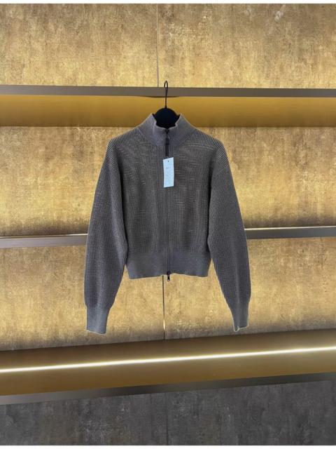 Brunello Cucinelli Brunello cucinelli zipper knit cardigan
