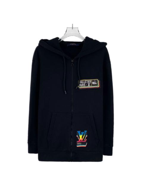 Louis Vuitton Louis Vuitton 2023 Black Logo Hooded Long Sleeve Sweatshirt Jacket