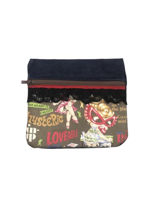 Hysteric Glamour Vintage Hysteric Glamour 2 Side Denim Clutchbag