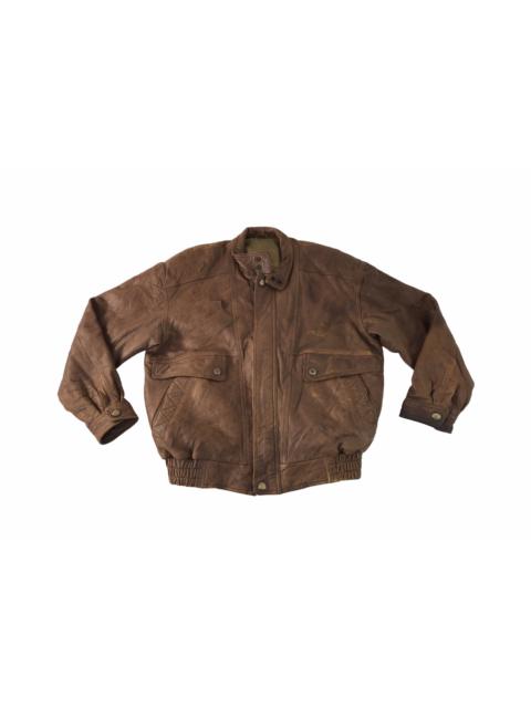 Valentino Gianni Valentino Italy Type B-3 Bomber Leather Quilted Inner