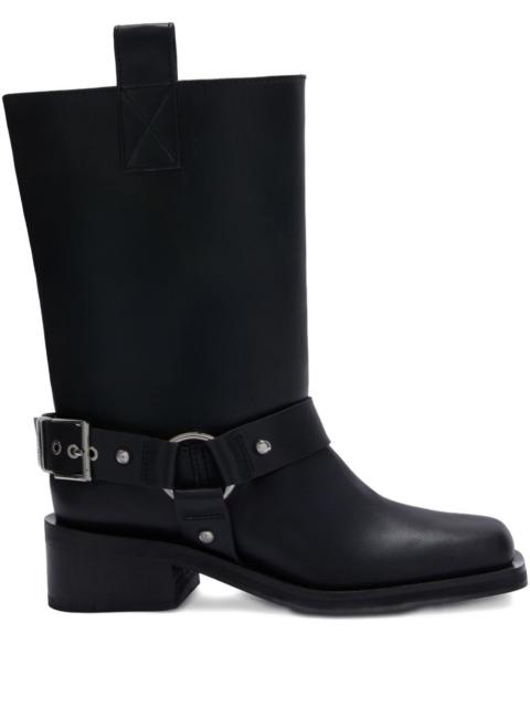 GANNI Ganni Women Recycled Leather Biker Boots