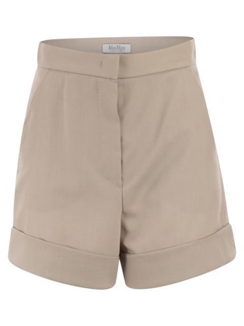 Max Mara Maxmara Women Mxmcelebre - Shorts In Wool, Mohair And Silk Canvas