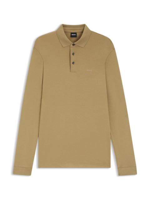 BOSS INTERLOCK-COTTON POLO SHIRT IN A REGULAR FIT