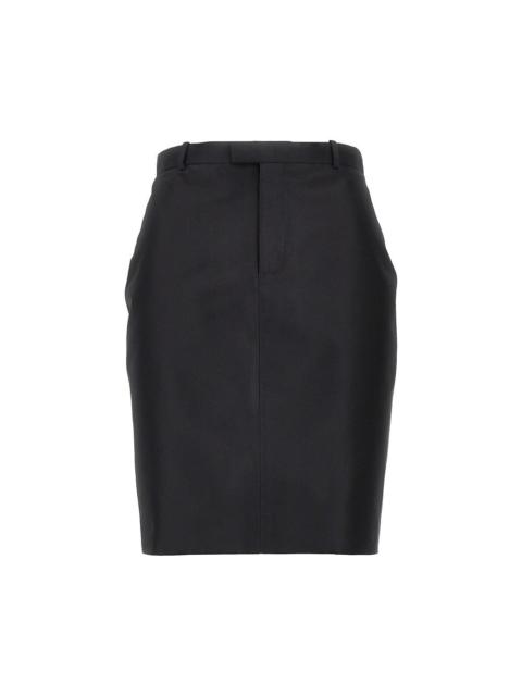 GUCCI Gucci Silk Faille Pencil Skirt Black Women