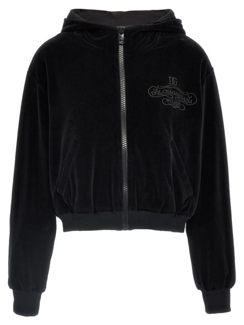Dolce & Gabbana Dolce & Gabbana Women Logo Embroidery Chenille Hoodie