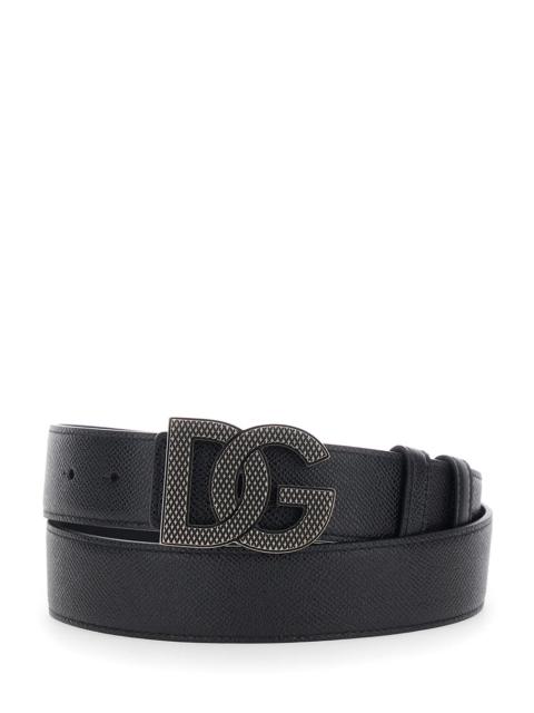 Dolce & Gabbana Dolce & Gabbana Men Logo Dg Zigrinato