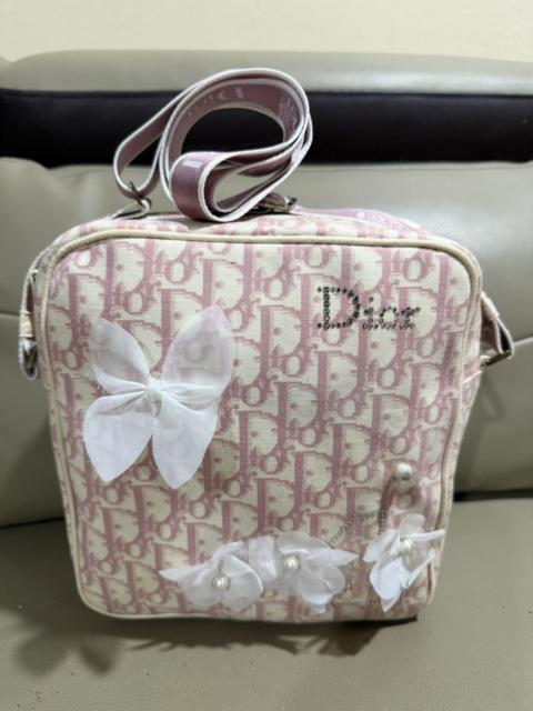 Dior Authentic Christian Dior Trotter Flower Applique Bag