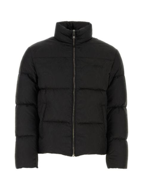 Versace Man Black Nylon Down Jacket