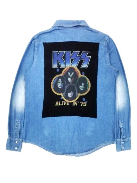 Other Designers Japanese Brand - RARE! MONKEY BITE x KISS REPRO "ALIVE IN '79" DENIM WESTERN